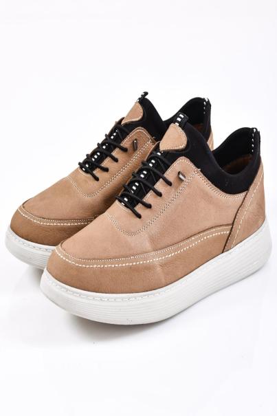 Мъжки обувки естествена кожа бежови EOBUVKIBG