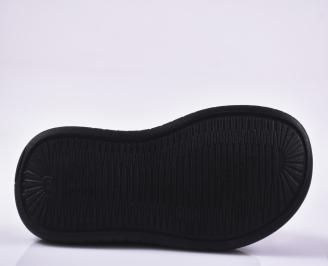 Мъжки чехли естествена кожа кафяви EOBUVKIBG