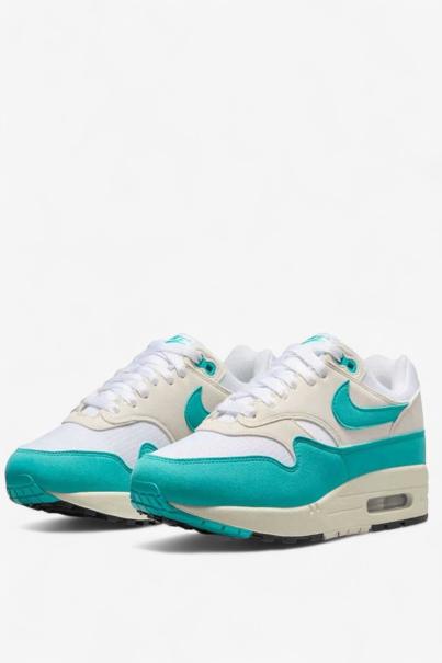 NIKE Air Max 1 Shoes White/Blue 3