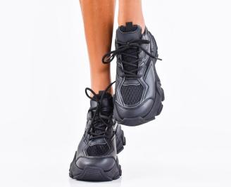 Дамски сникърси черни EOBUVKIBG