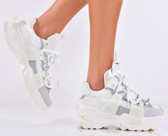 Дамски сникърси бели EOBUVKIBG