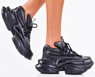 Дамски сникърси черни EOBUVKIBG