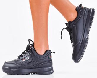 Дамски сникърси черни EOBUVKIBG