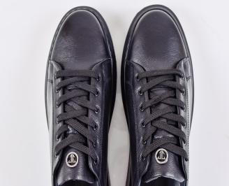 Мъжки  обувки  естествена кожа  гигант черни EOBUVKIBG