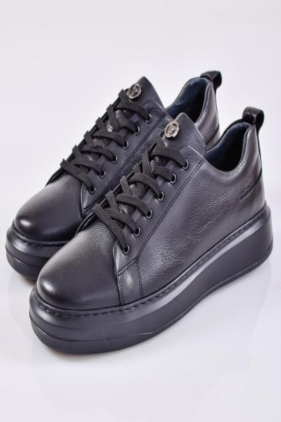 Мъжки  обувки  естествена кожа  гигант черни EOBUVKIBG