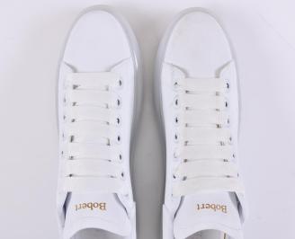 Мъжки кецове  бели EOBUVKIBG