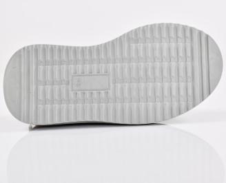 Мъжки кецове естествена кожа сини EOBUVKIBG