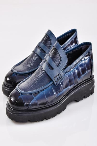 Мъжки официални обувки сини EOBUVKIBG