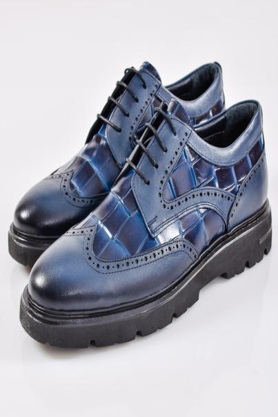 Мъжки официални обувки сини EOBUVKIBG