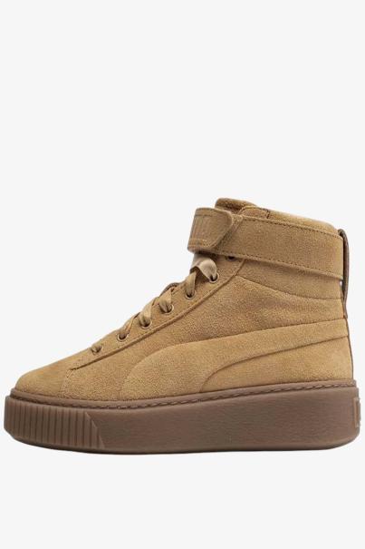 PUMA Suede Platform Mid Shoes Beige