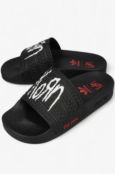ADIDAS x Korn Adilette Slides Black 3