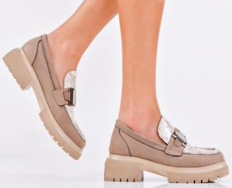 Дамски лоуфъри бежови EOBUVKIBG