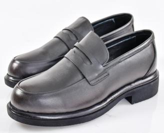 Мъжки  обувки естествена кожа черни EOBUVKIBG