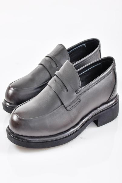 Мъжки  обувки естествена кожа черни EOBUVKIBG