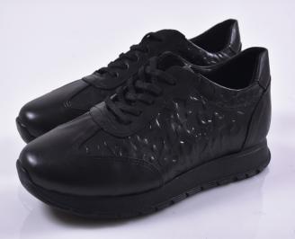 Мъжки обувки естествена кожа черни EOBUVKIBG