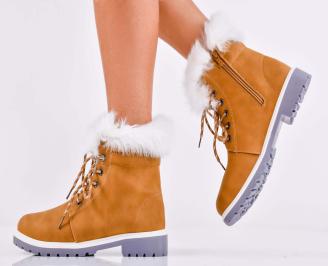 Дамски  ежедневни боти  кафяви EOBUVKIBG