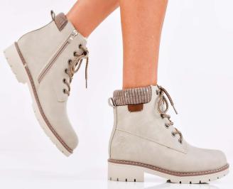 Дамски ежедневни боти бежови EOBUVKIBG