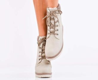 Дамски ежедневни боти бежови EOBUVKIBG