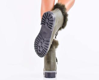 Дамски  ежедневни боти  зелени EOBUVKIBG 3