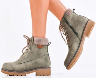 Дамски ежедневни боти зелени EOBUVKIBG