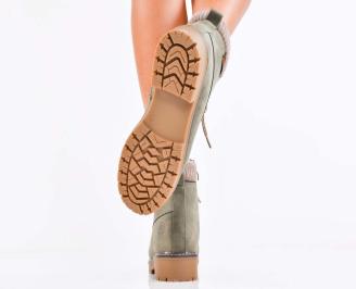 Дамски ежедневни боти зелени EOBUVKIBG 3