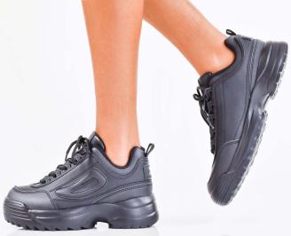 Дамски сникърси черни EOBUVKIBG