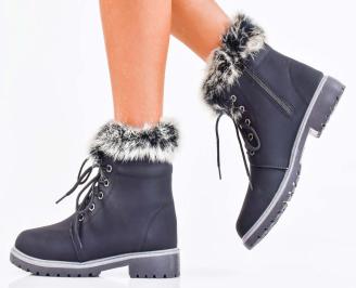 Дамски ежедневни боти черни EOBUVKIBG