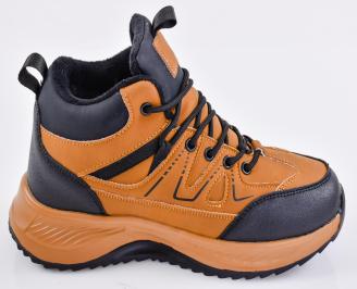 Мъжки боти кафеви EOBUVKIBG 3