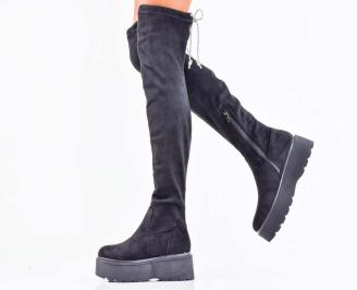 Дамски  чизми   черни EOBUVKIBG