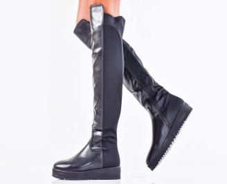Дамски ботуши стречови черни EOBUVKIBG