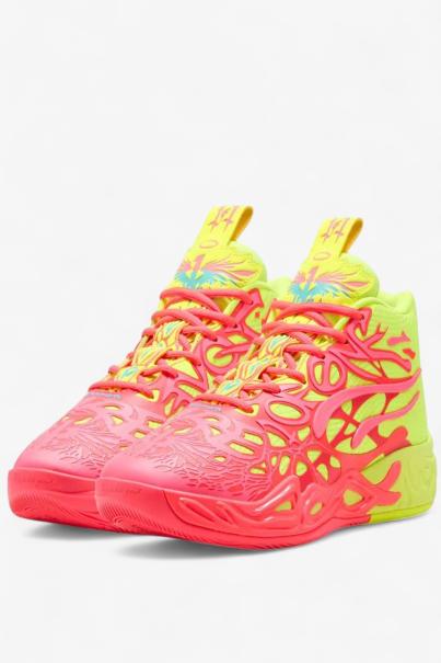 PUMA x LaMelo Ball MB.04 Basketball Shoes Pink/Yellow 3