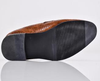 Мъжки официални обувки кафяви EOBUVKIBG