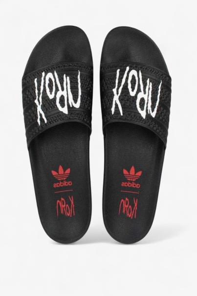 ADIDAS x Korn Adilette Slides Black