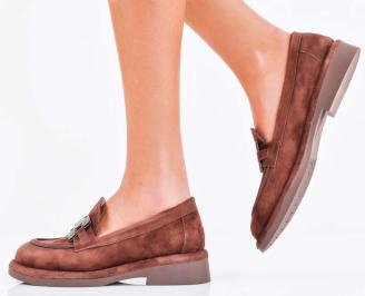 Дамски лоуфъри кафяви EOBUVKIBG