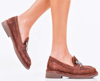 Дамски лоуфъри кафяви EOBUVKIBG