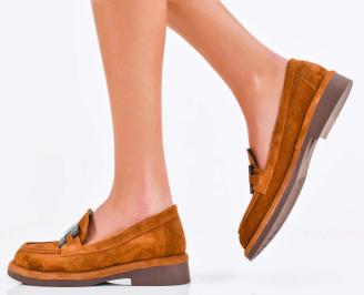 Дамски лоуфъри кафяви EOBUVKIBG