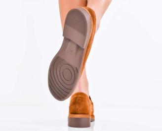 Дамски лоуфъри кафяви EOBUVKIBG 3