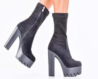 Дамски елегантни боти черни EOBUVKIBG