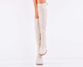 Дамски елегантни ботуши бежови EOBUVKIBG