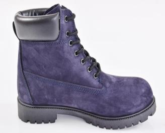 Мъжки боти естествен набук сини EOBUVKIBG 3