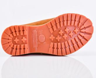 Мъжки боти естествен набук кафяви EOBUVKIBG