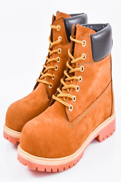 Мъжки боти естествен набук кафяви EOBUVKIBG