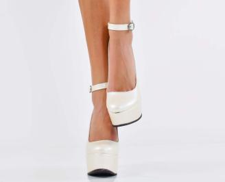 Дамски обувки на платформа перла EOBUVKIBG