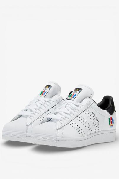 ADIDAS Originals Unisex Trefoil Logo Superstar Shoes White 3