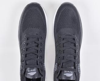 Mъжки маратонки гигант черни EOBUVKIBG