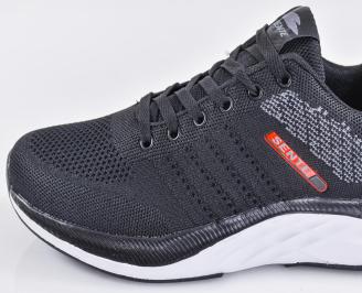 Mъжки маратонки гигант черни EOBUVKIBG