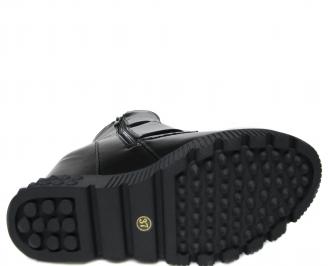 Дамски боти на платформа  черни