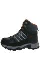 BLACK CREVICE Trekking High-Cut Waterproof Shoes Black/Red